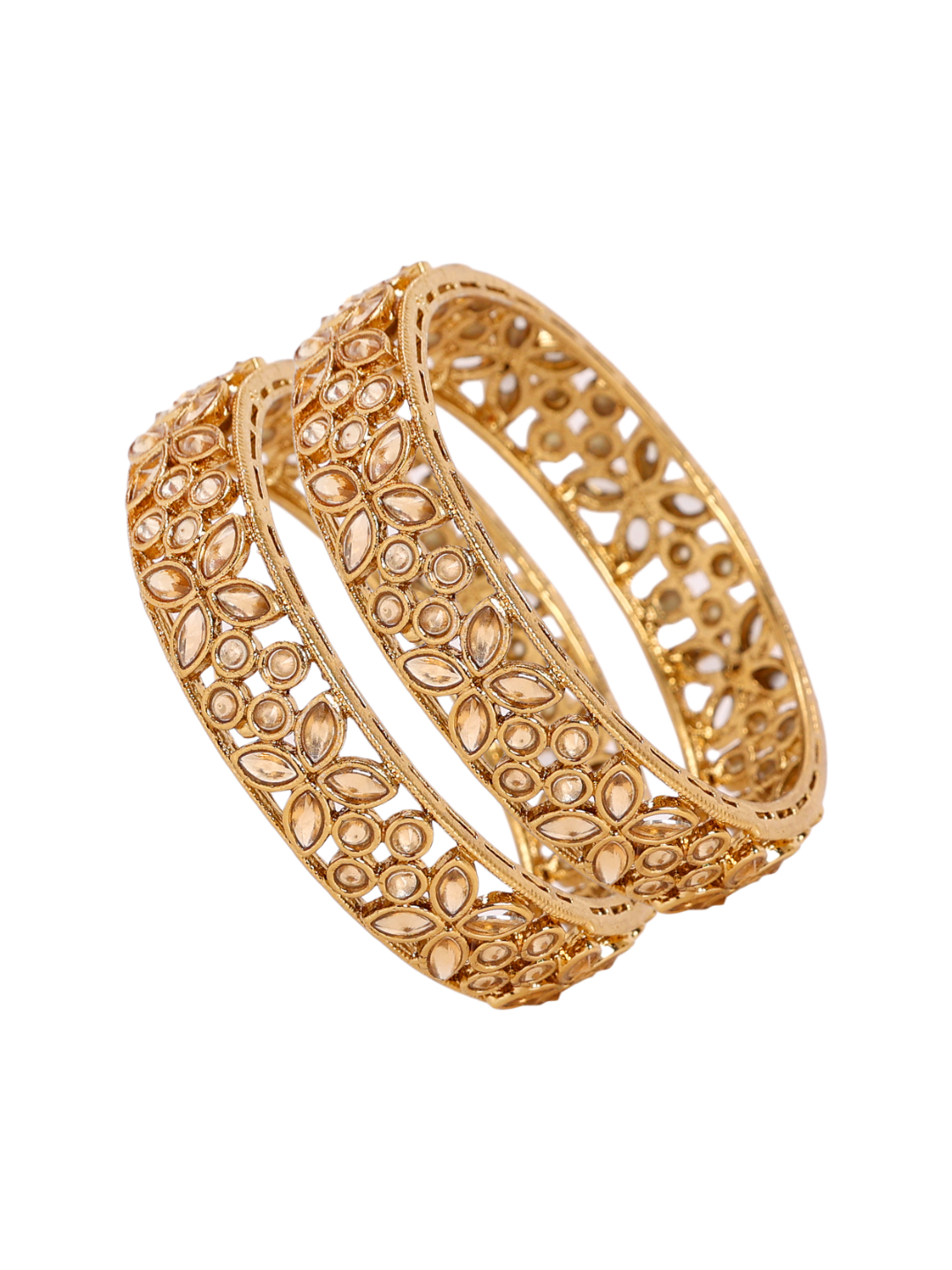 YouBella Jewellery Stylish Gold Plated Bangles for Girls and Women